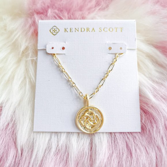 Kendra Scott Gold Dira Coin Pendant - Picture 1 of 3